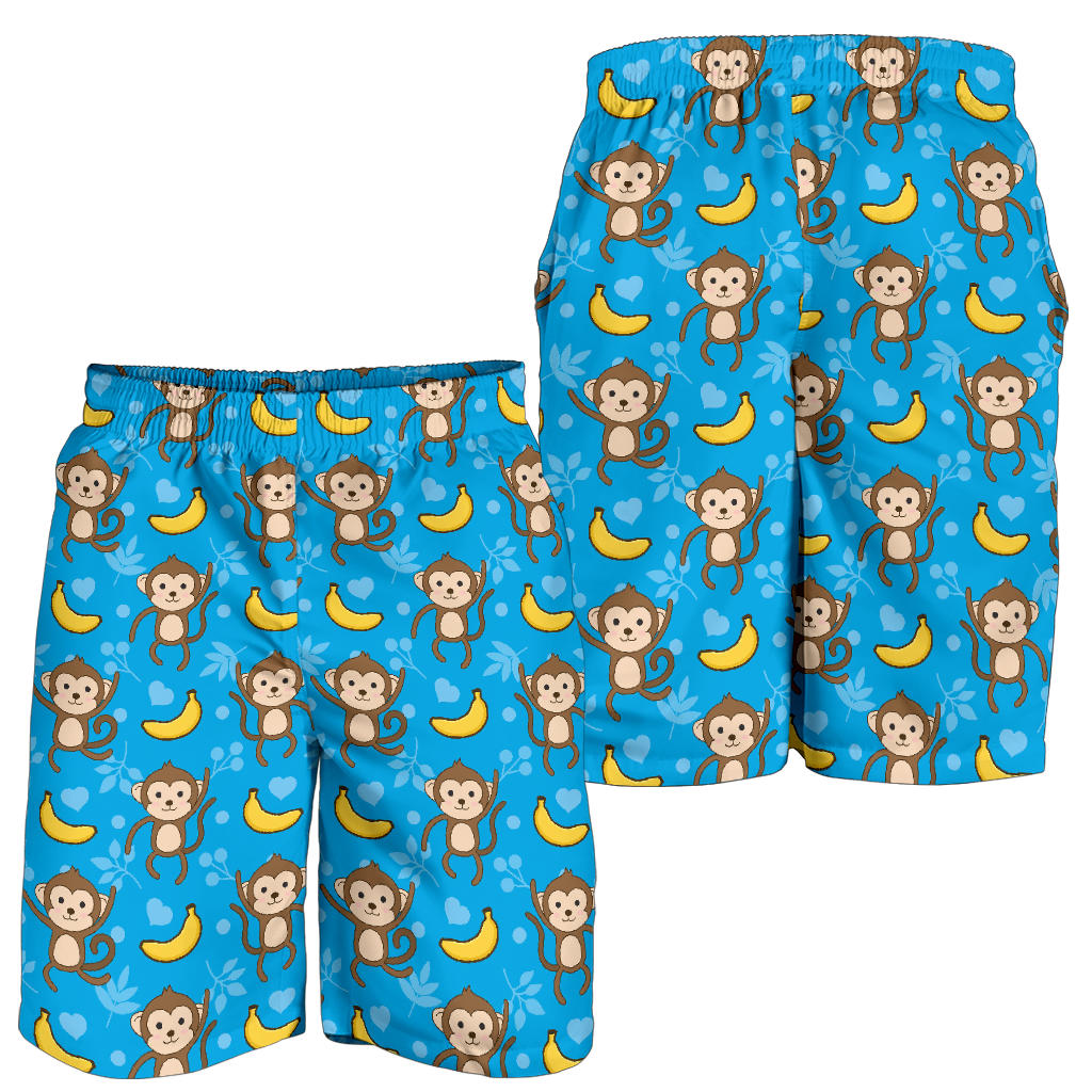 Monkey Pattern Print Design 05 Mens Shorts