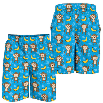 Monkey Pattern Print Design 05 Mens Shorts