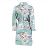 Apple Blossom Pattern Print Design AB06 Men Bathrobe