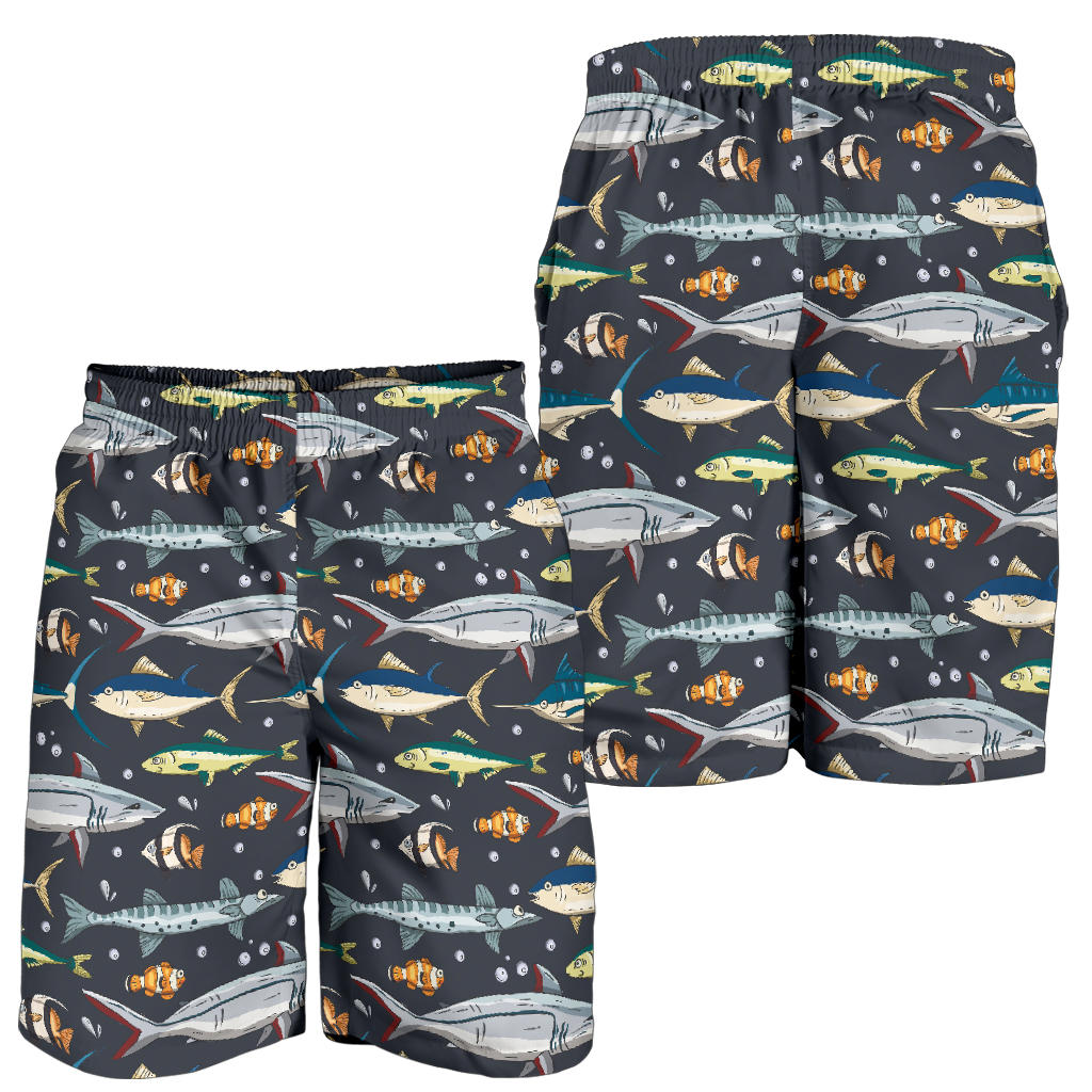 Swordfish Pattern Print Design 04 Mens Shorts