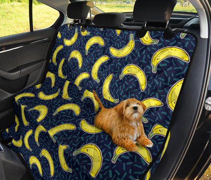 Banana Pattern Print Design BA09 Rear Dog  Seat Cover