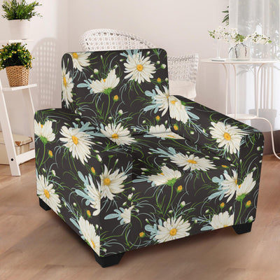 Daisy Pattern Print Design DS08 Armchair Slipcover