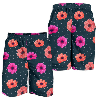 Anemone Pattern Print Design AM08 Mens Shorts