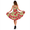 Cherry Pattern Print Design CH05 Midi Dress