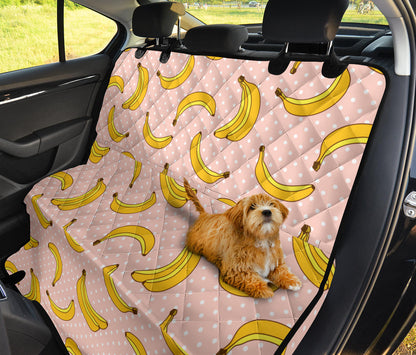 Banana Pattern Print Design BA06 Rear Dog  Seat Cover