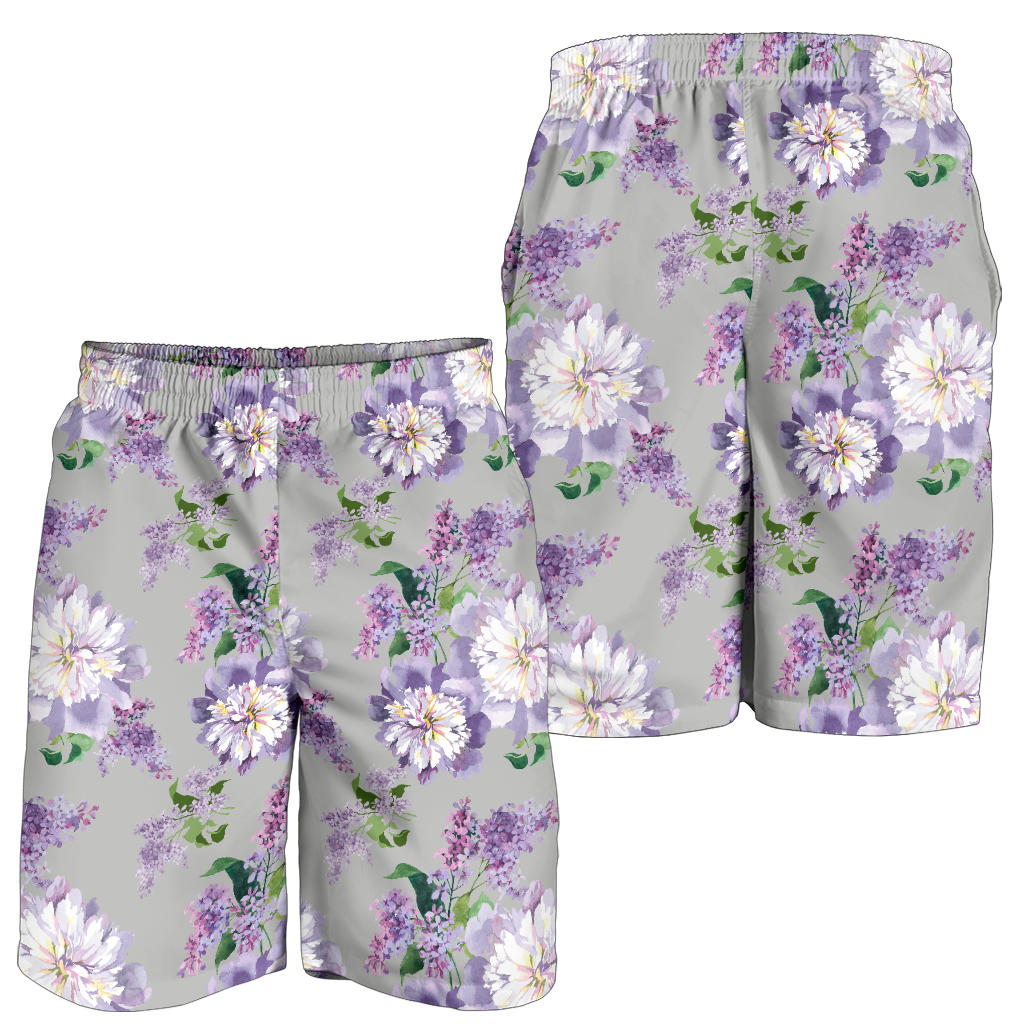 Lilac Pattern Print Design LI07 Mens Shorts