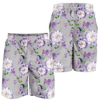 Lilac Pattern Print Design LI07 Mens Shorts