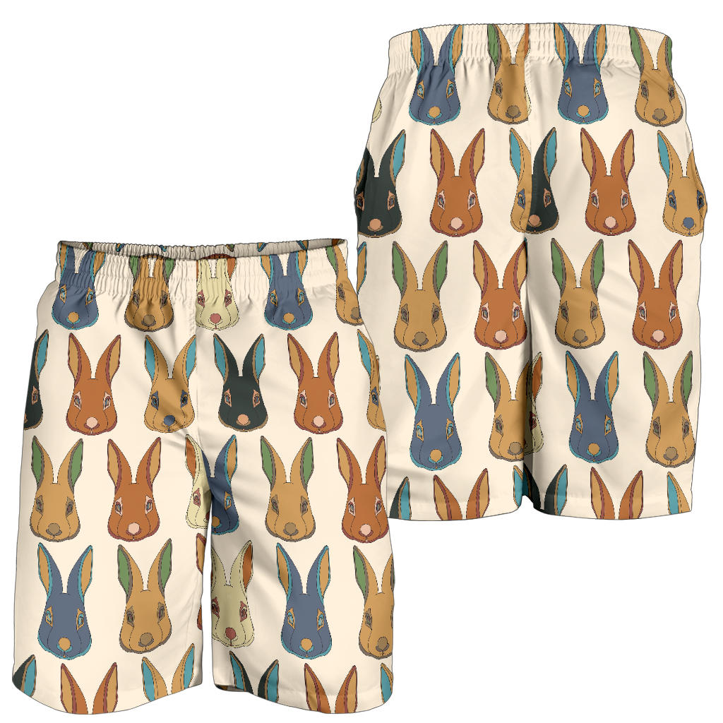 Rabbit Pattern Print Design RB04 Mens Shorts