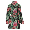 Dahlia Pattern Print Design DH06 Women Bathrobe