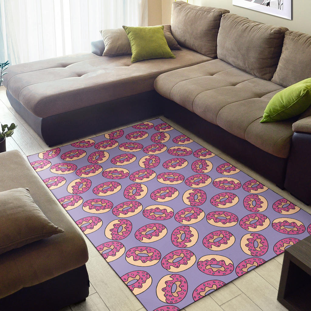 Donut Pattern Print Design DN015 Area Rugs