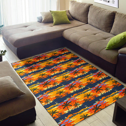 Palm Tree Pattern Print Design PT010 Area Rugs