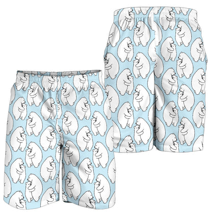 Polar Bear Pattern Print Design PB08 Mens Shorts
