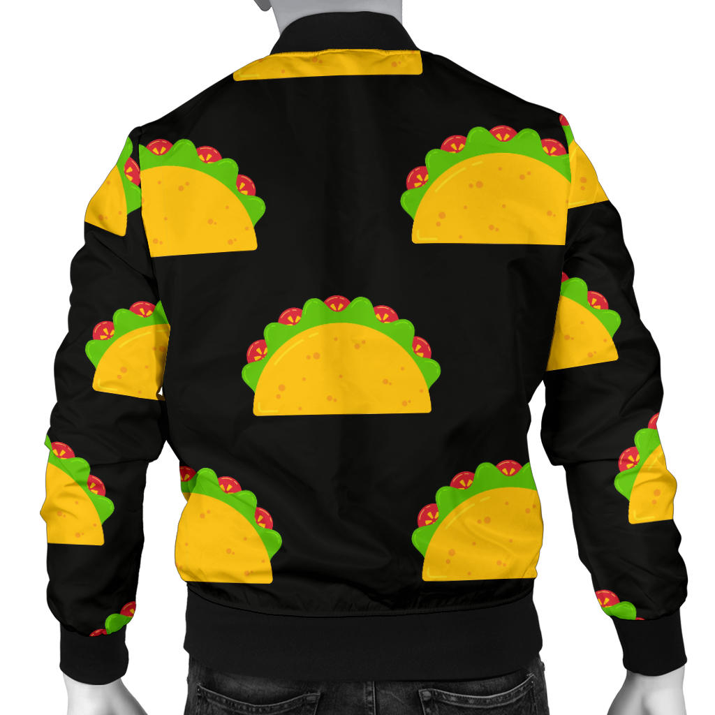 Taco Pattern Print Design TC06 Men Bomber Jacket