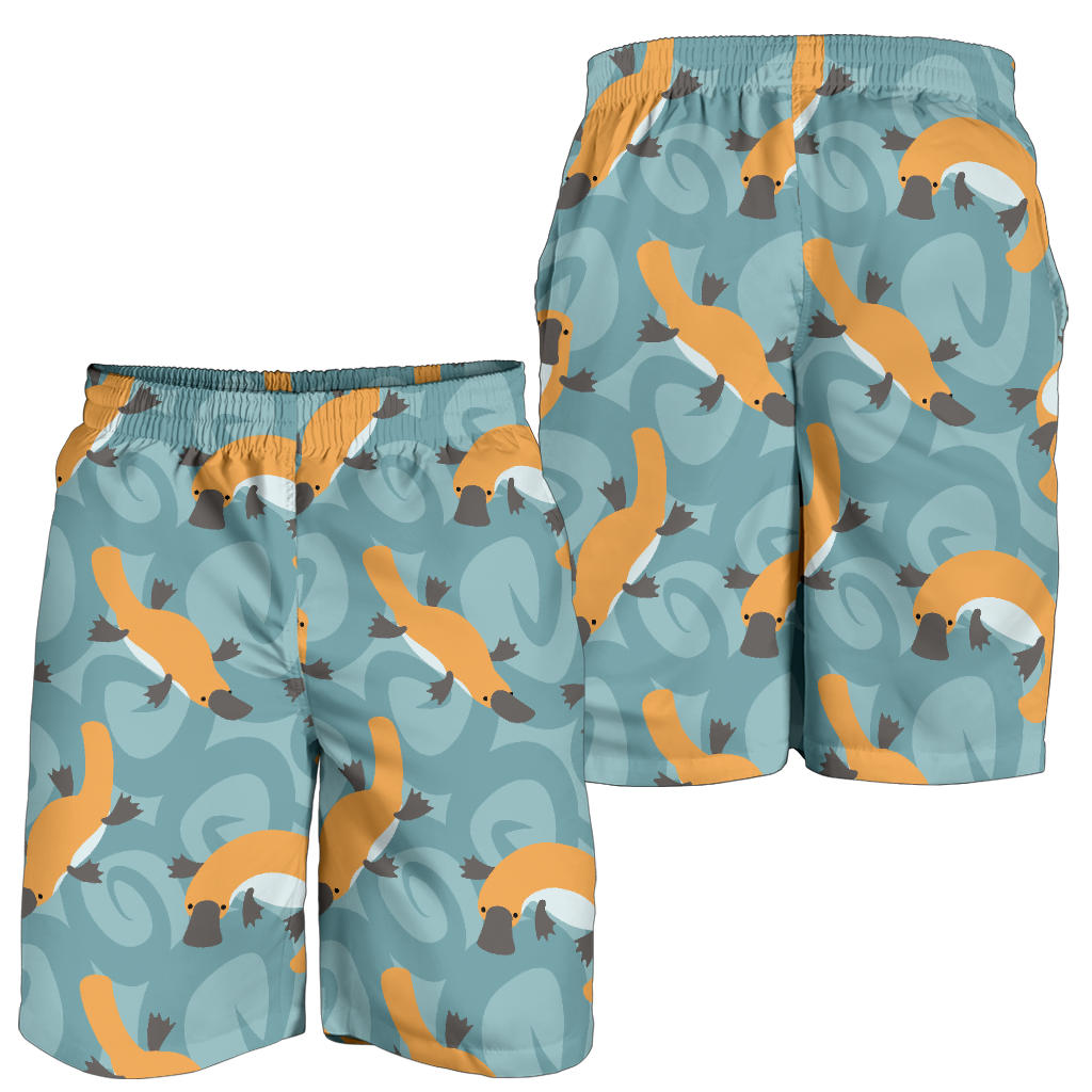 Platypus Pattern Print Design A01 Mens Shorts