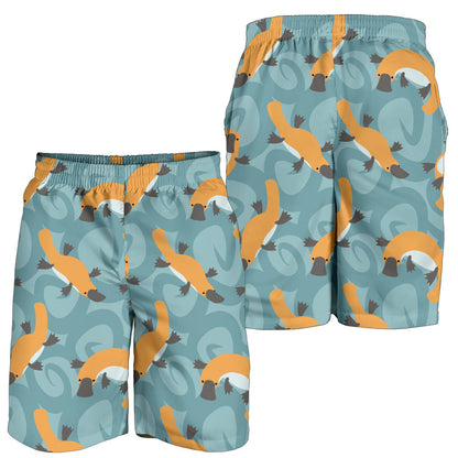 Platypus Pattern Print Design A01 Mens Shorts
