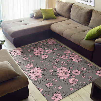 Cherry Blossom Pattern Print Design CB05 Area Rugs