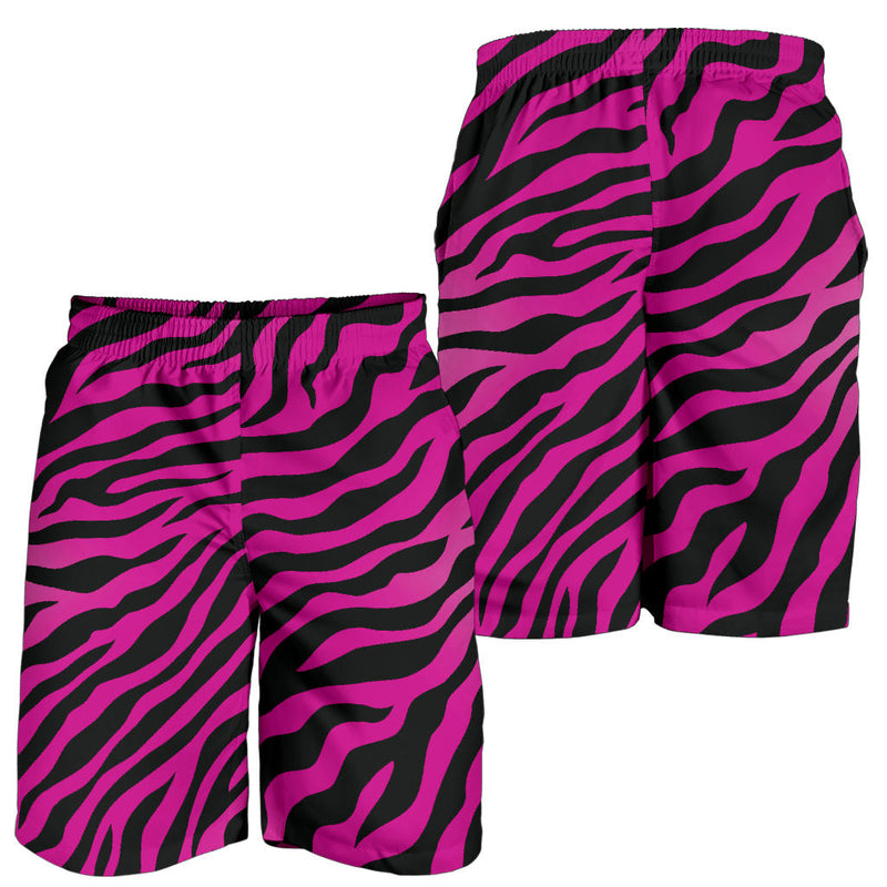 Pink Zebra Mens Shorts