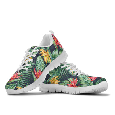 Bird Of Paradise Pattern Print Design BOP09 Sneakers White Bottom Shoes