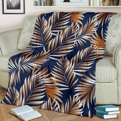 Tropical Flower Pattern Print Design TF07 Fleece Blanket