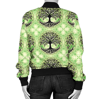 Celtic Pattern Print Design 010 Women's Bomber Jacket