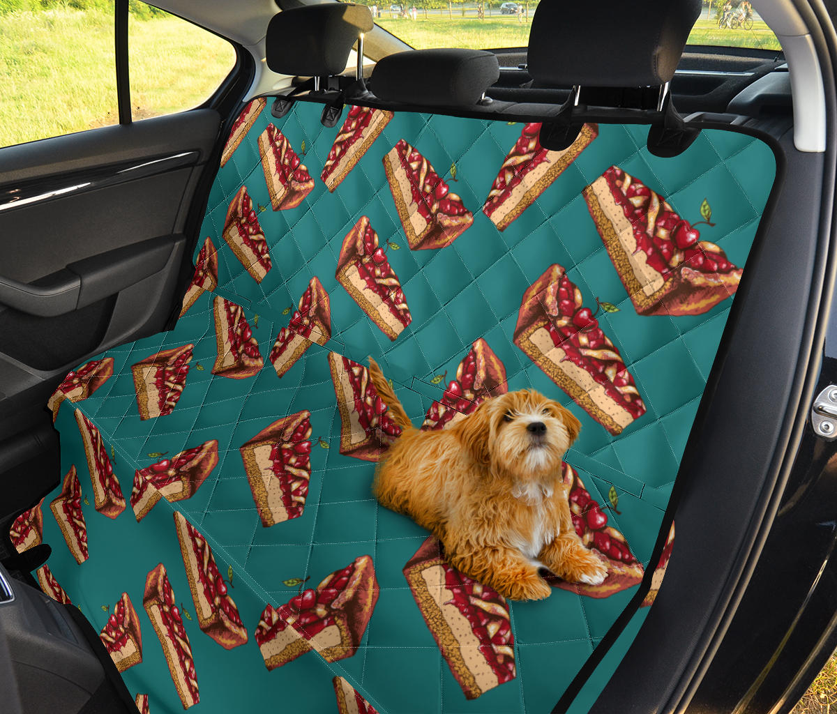 Cheesecake Cherry Pattern Print Design CK03 Rear Dog  Seat Cover
