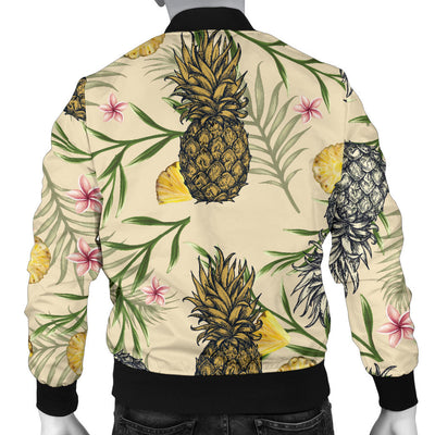 Pineapple Pattern Print Design PP012 Men Bomber Jacket