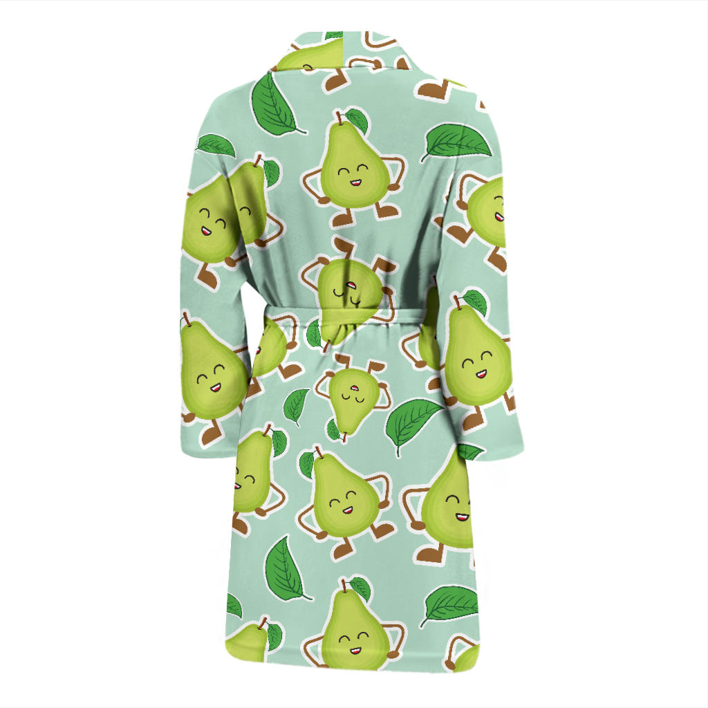 Avocado Pattern Print Design AC011 Men Bathrobe
