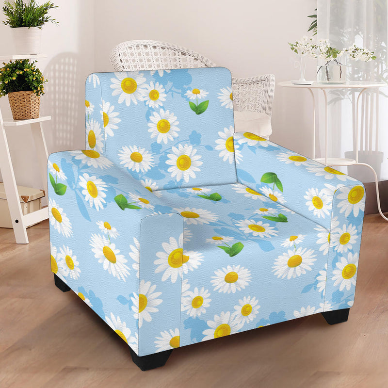 Daisy Pattern Print Design DS010 Armchair Slipcover