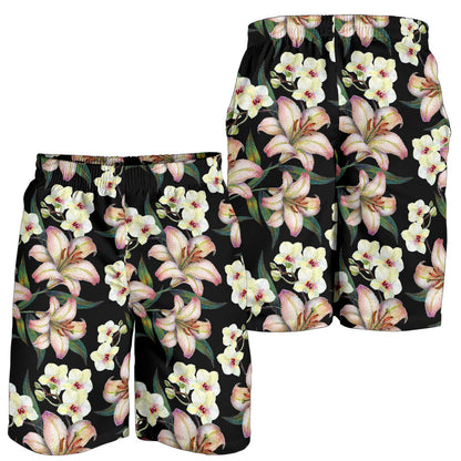 Lily Pattern Print Design LY03 Mens Shorts