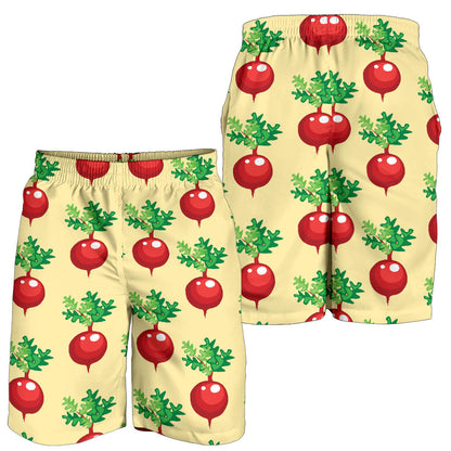Radish Pattern Print Design A02 Mens Shorts