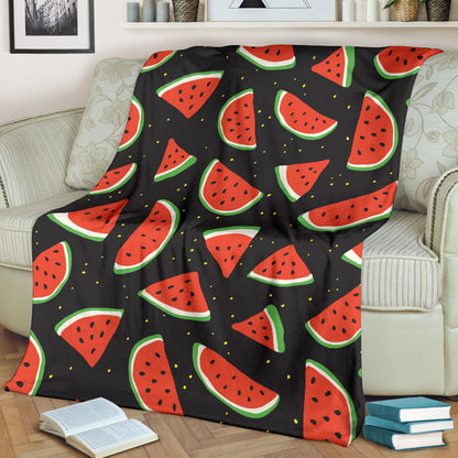 Watermelon Pattern Print Design WM09 Fleece Blanket