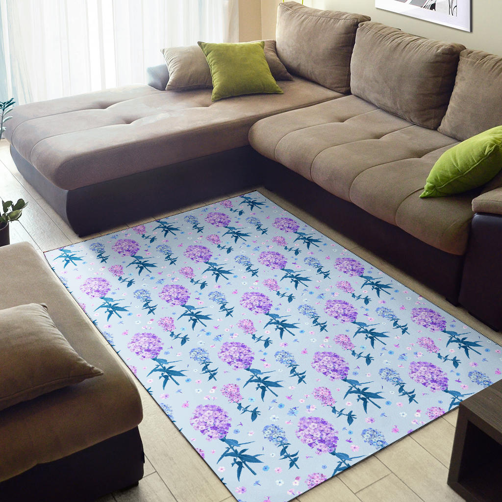 Lilac Pattern Print Design LI05 Area Rugs