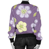 Anemone Pattern Print Design AM013 Women Bomber Jacket