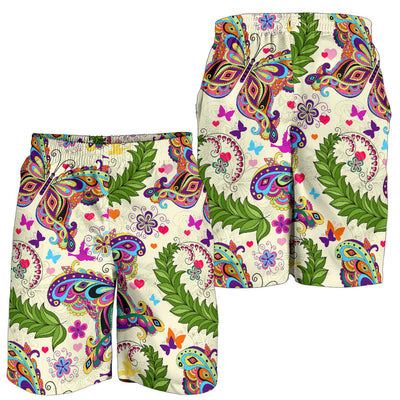 Butterfly Colorful Indian Style Mens Shorts