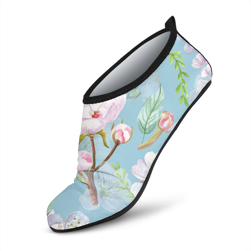 Apple blossom Pattern Print Design AB06 Aqua Water Shoes