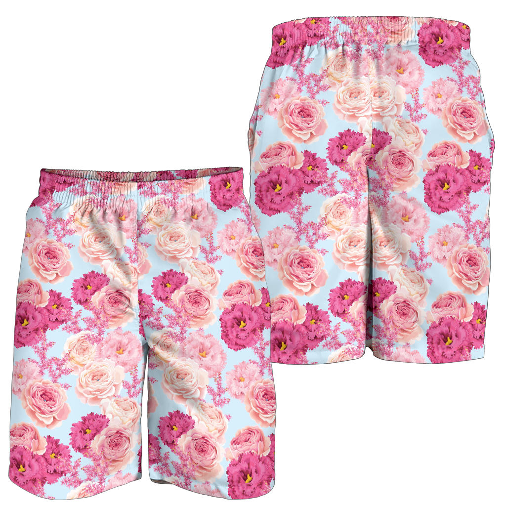 Lisianthus Pattern Print Design LT05 Mens Shorts