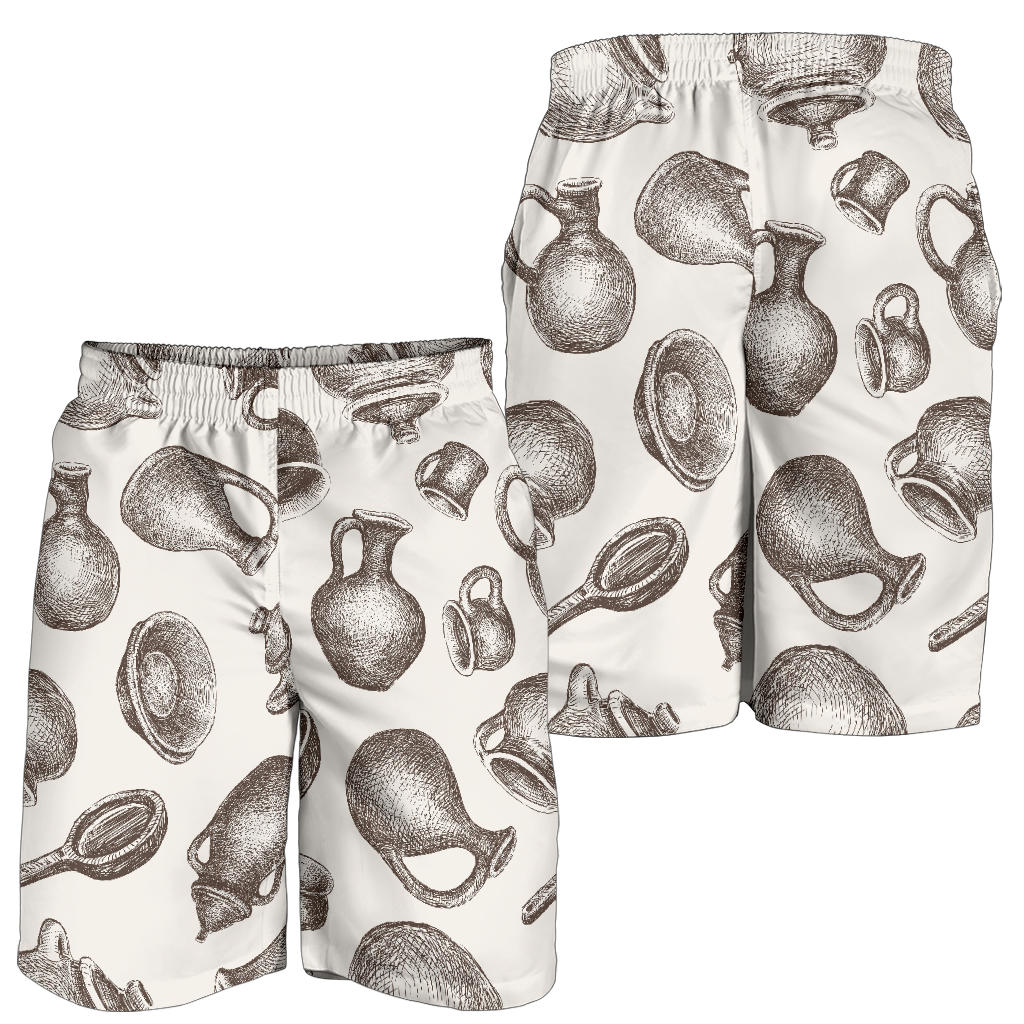 Pottery Pattern Print Design A01 Mens Shorts