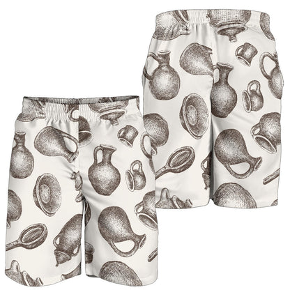 Pottery Pattern Print Design A01 Mens Shorts