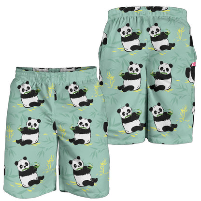 Panda Pattern Print Design A05 Mens Shorts