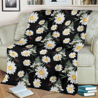 Daisy Pattern Print Design DS07 Fleece Blanket