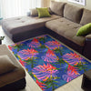 Tropical Flower Pattern Print Design TF025 Area Rugs