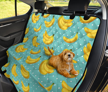Banana Pattern Print Design BA02 Rear Dog  Seat Cover