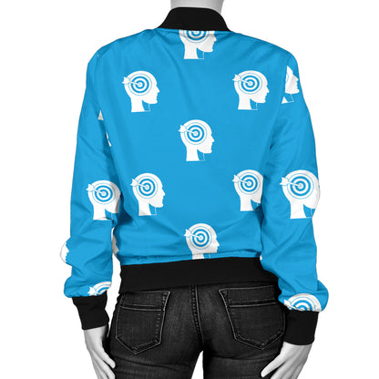 Psychology Pattern Print Design A03 Women's Bomber Jacket