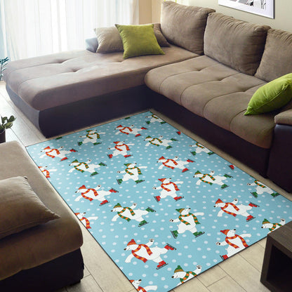 Polar Bear Pattern Print Design PB07 Area Rugs