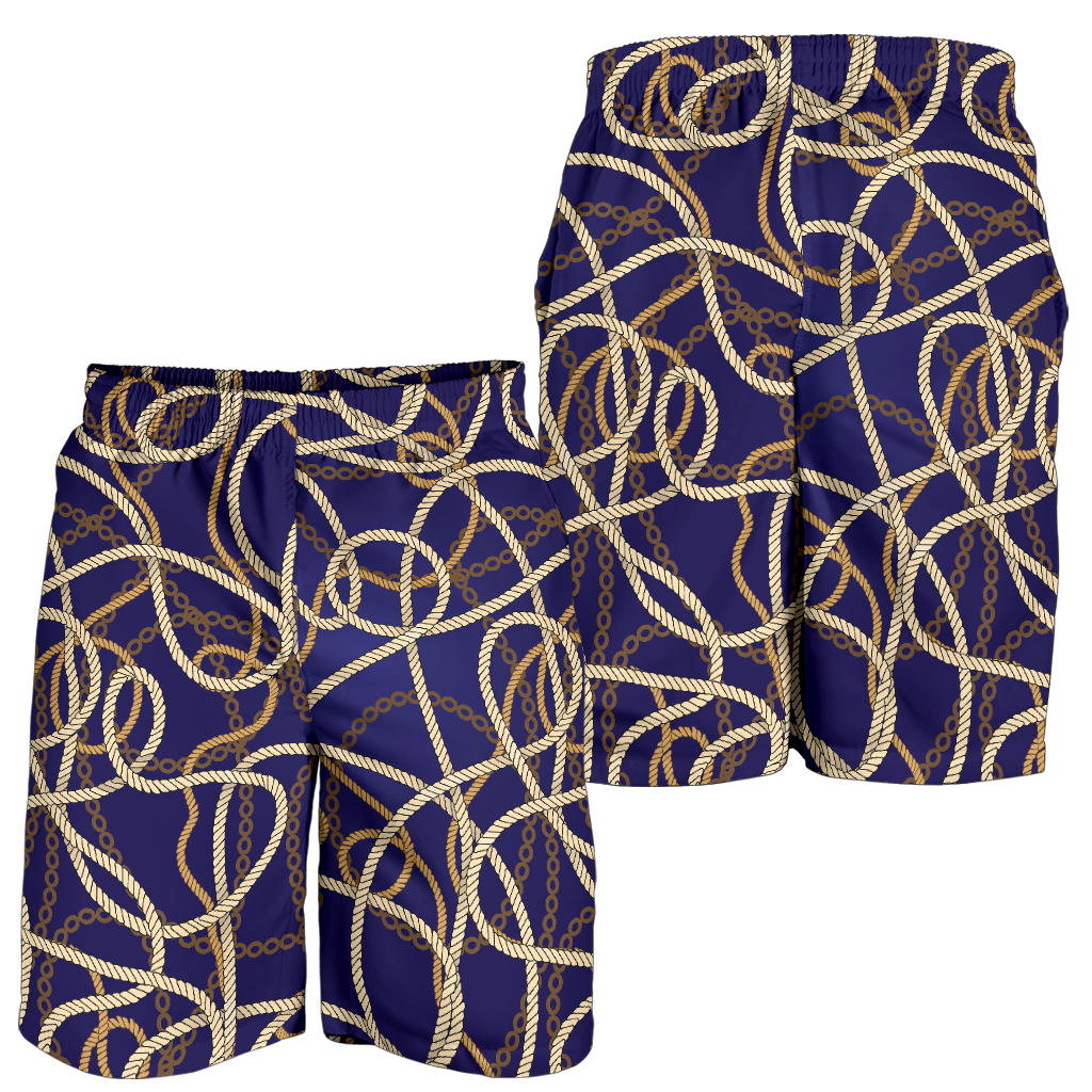 Rope Pattern Print Design A01 Mens Shorts