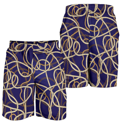 Rope Pattern Print Design A01 Mens Shorts