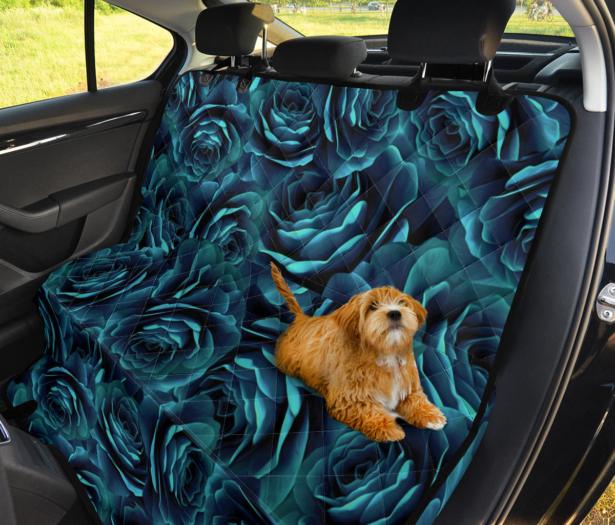 Camellia Pattern Print Design CM04 Rear Dog  Seat Cover