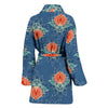 lotus Boho Pattern Print Design LO07 Women Bathrobe