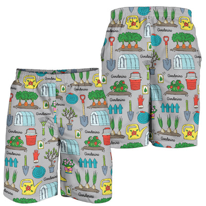 Gardening Pattern Print Design G07 Mens Shorts