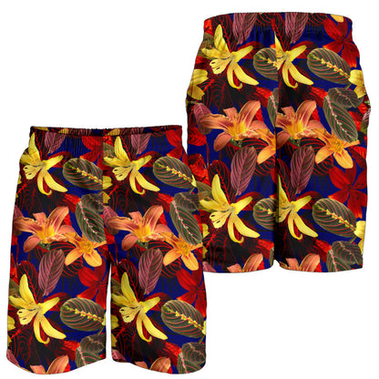 Lily Pattern Print Design LY014 Mens Shorts